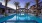 a swimming pool in a backyard